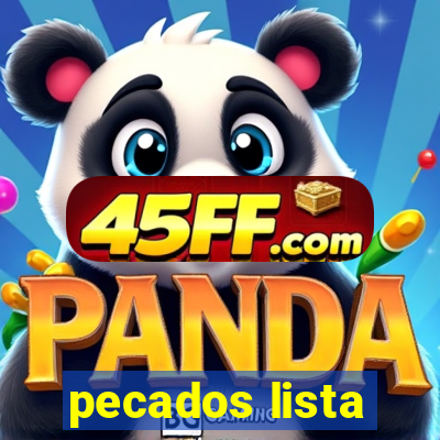 pecados lista